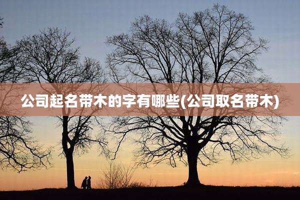 公司起名带木的字有哪些(公司取名带木)