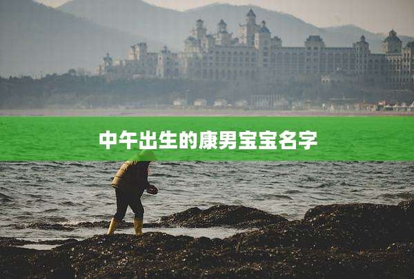 中午出生的康男宝宝名字