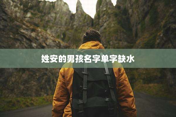 姓安的男孩名字单字缺水