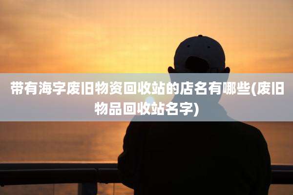 带有海字废旧物资回收站的店名有哪些(废旧物品回收站名字)