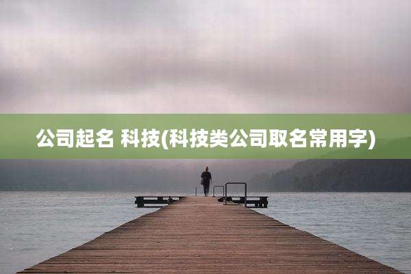公司起名 科技(科技类公司取名常用字)