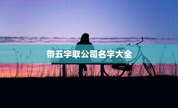 带五字取公司名字大全