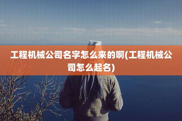 工程机械公司名字怎么来的啊(工程机械公司怎么起名)