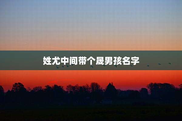 姓尤中间带个晟男孩名字