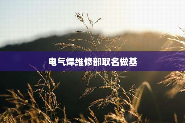 电气焊维修部取名做基
