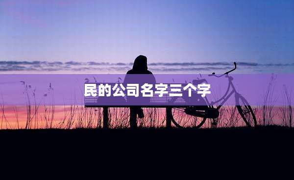 民的公司名字三个字