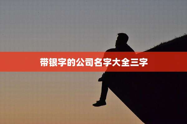 带银字的公司名字大全三字