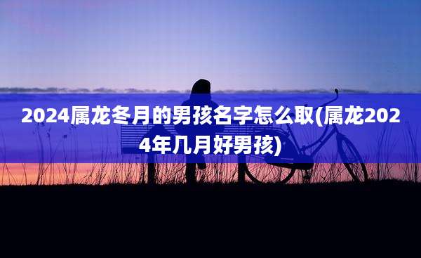2024属龙冬月的男孩名字怎么取(属龙2024年几月好男孩)