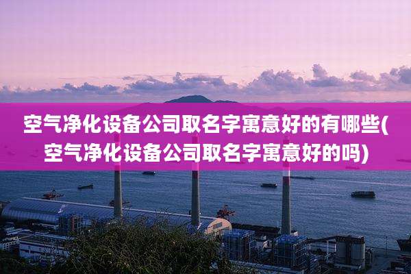 空气净化设备公司取名字寓意好的有哪些(空气净化设备公司取名字寓意好的吗)