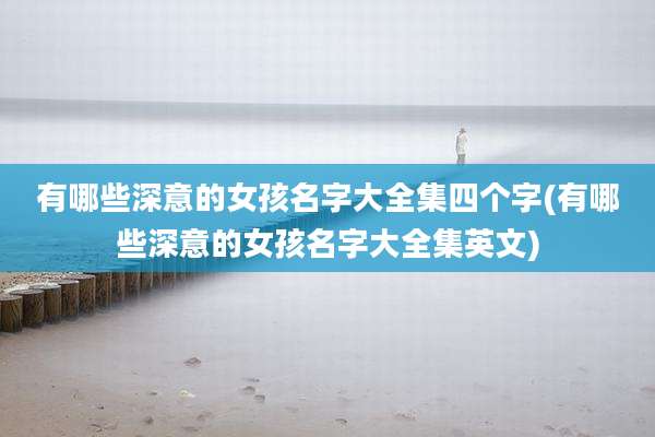 有哪些深意的女孩名字大全集四个字(有哪些深意的女孩名字大全集英文)
