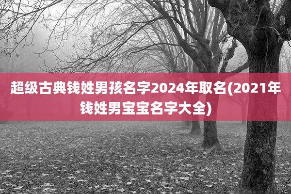 超级古典钱姓男孩名字2024年取名(2021年钱姓男宝宝名字大全)