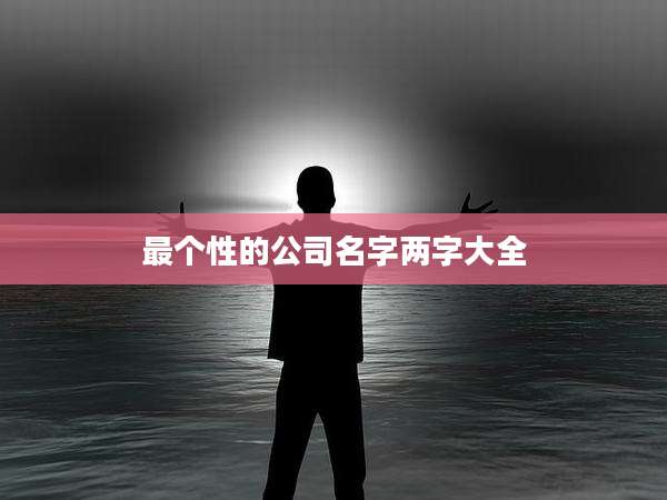 最个性的公司名字两字大全