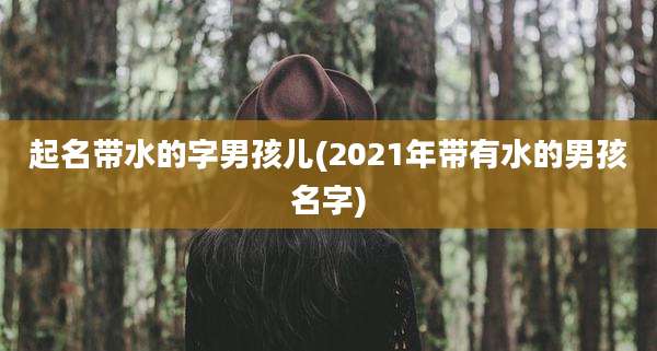 起名带水的字男孩儿(2021年带有水的男孩名字)