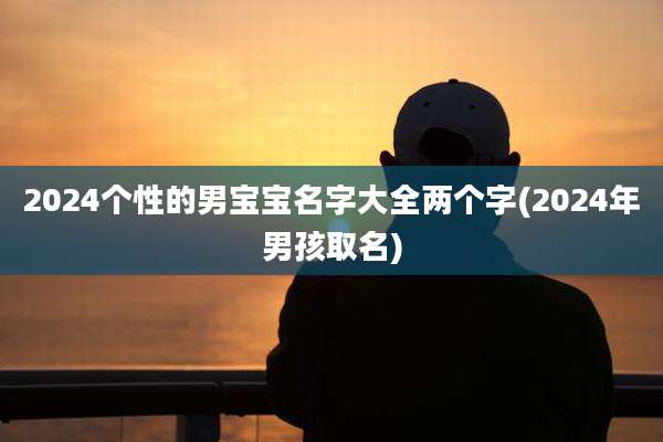 2024个性的男宝宝名字大全两个字(2024年男孩取名)