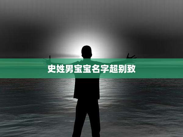史姓男宝宝名字超别致