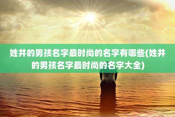 姓井的男孩名字最时尚的名字有哪些(姓井的男孩名字最时尚的名字大全)