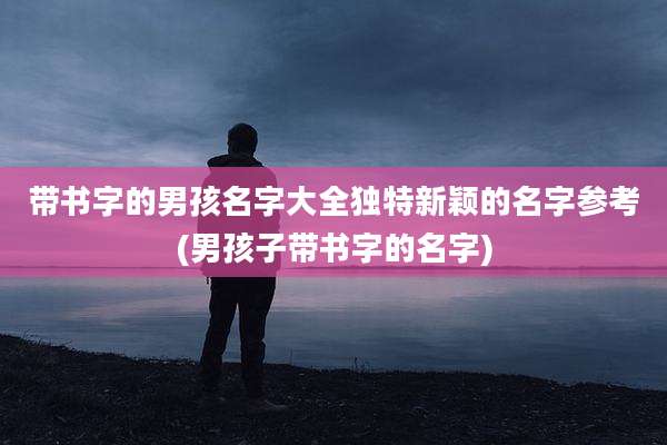 带书字的男孩名字大全独特新颖的名字参考(男孩子带书字的名字)
