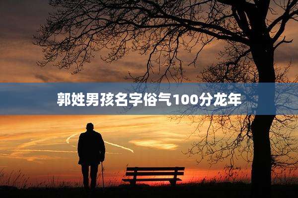 郭姓男孩名字俗气100分龙年