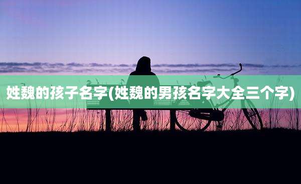 姓魏的孩子名字(姓魏的男孩名字大全三个字)