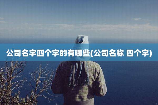 公司名字四个字的有哪些(公司名称 四个字)