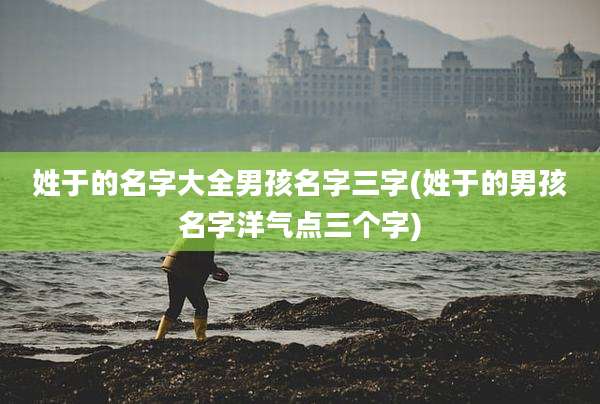 姓于的名字大全男孩名字三字(姓于的男孩名字洋气点三个字)