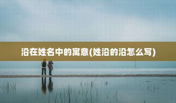 沿在姓名中的寓意(姓沿的沿怎么写)