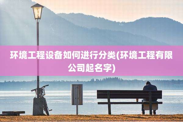 环境工程设备如何进行分类(环境工程有限公司起名字)