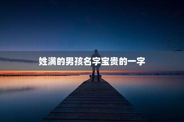 姓满的男孩名字宝贵的一字