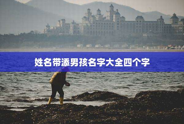 姓名带添男孩名字大全四个字