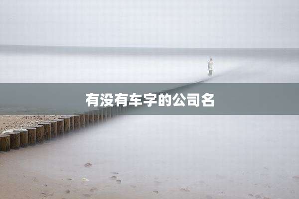 有没有车字的公司名