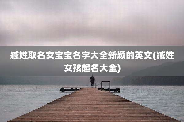 臧姓取名女宝宝名字大全新颖的英文(臧姓女孩起名大全)