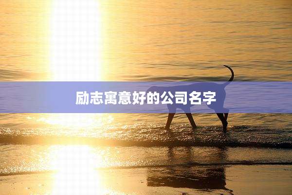 励志寓意好的公司名字