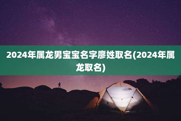 2024年属龙男宝宝名字廖姓取名(2024年属龙取名)
