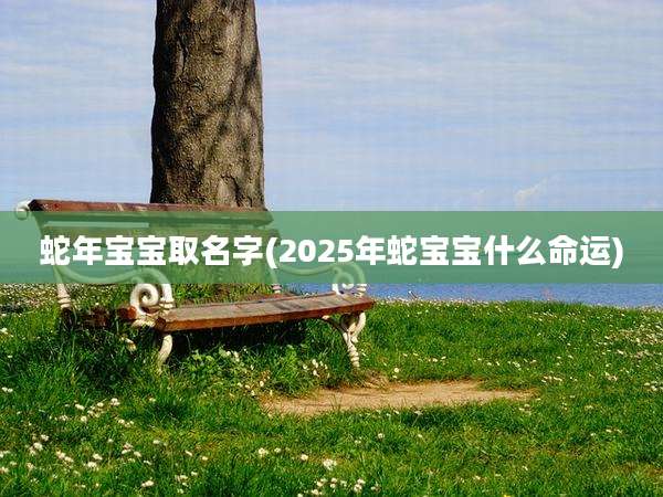 蛇年宝宝取名字(2025年蛇宝宝什么命运)