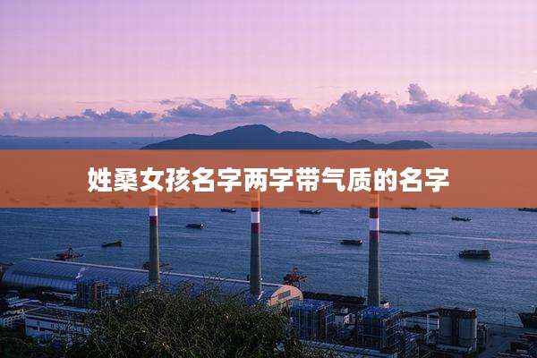 姓桑女孩名字两字带气质的名字