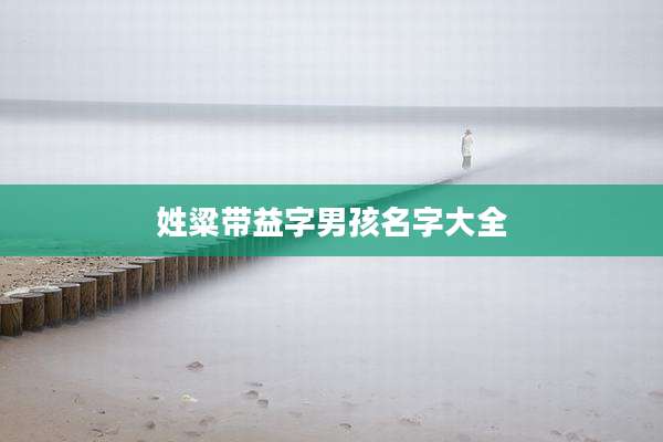 姓粱带益字男孩名字大全