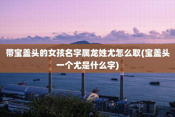 带宝盖头的女孩名字属龙姓尤怎么取(宝盖头一个尤是什么字)