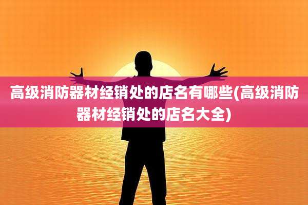 高级消防器材经销处的店名有哪些(高级消防器材经销处的店名大全)