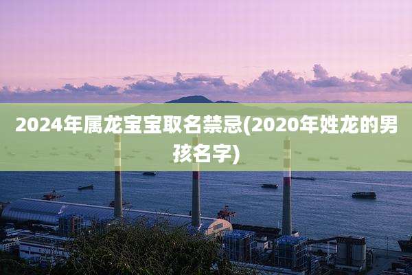 2024年属龙宝宝取名禁忌(2020年姓龙的男孩名字)