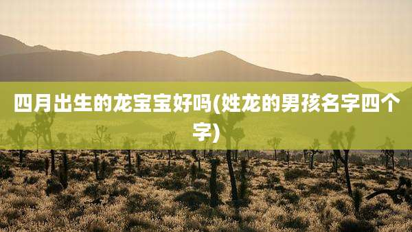 四月出生的龙宝宝好吗(姓龙的男孩名字四个字)