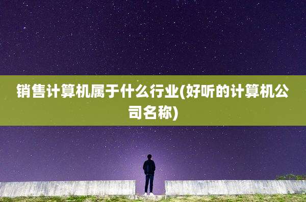 销售计算机属于什么行业(好听的计算机公司名称)