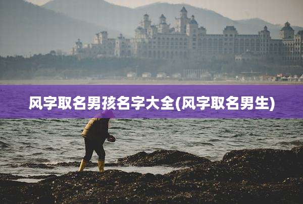 风字取名男孩名字大全(风字取名男生)