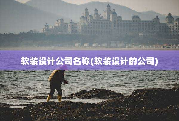 软装设计公司名称(软装设计的公司)