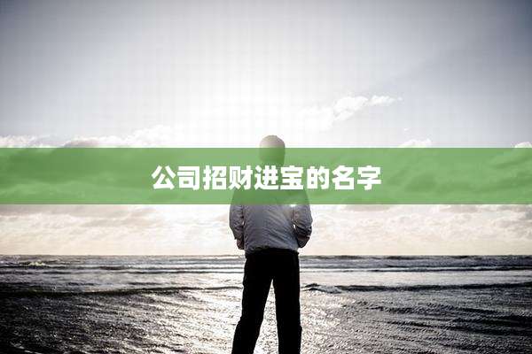 公司招财进宝的名字
