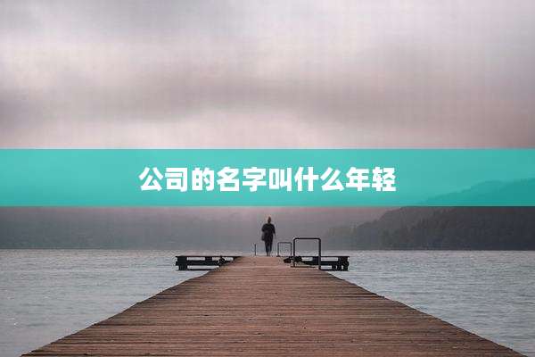 公司的名字叫什么年轻