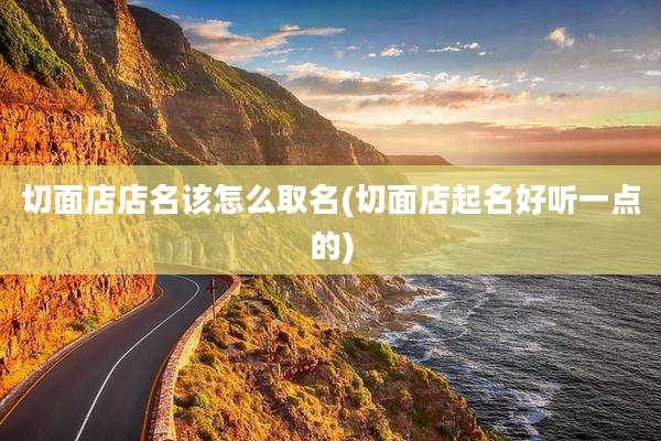 切面店店名该怎么取名(切面店起名好听一点的)