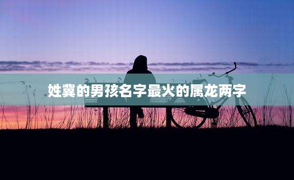 姓冀的男孩名字最火的属龙两字