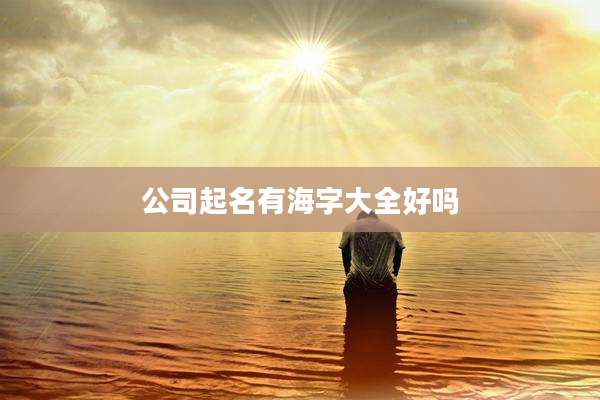 公司起名有海字大全好吗