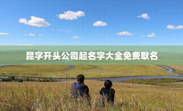 昆字开头公司起名字大全免费取名