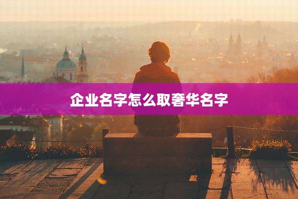 企业名字怎么取奢华名字